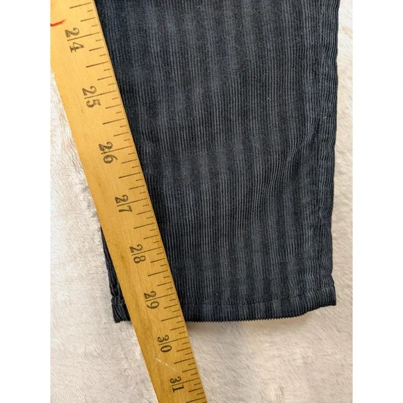 Sandro Corduroy Pants High Rise Supper Skinny Fit Casual Black Size‎ 24x30 - Picture 10 of 15
